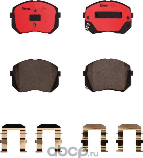 КОЛОДКИ ПЕРЕДНИЕ (Brembo). Артикул P30056N