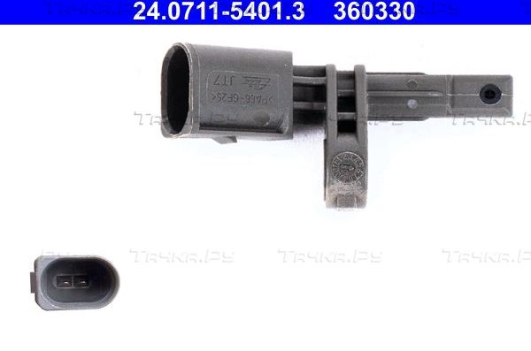 Датчик ABS ATE передний/задний левый для Volkswagen Touareg I 2002-2010. Артикул 24.0711-5401.3