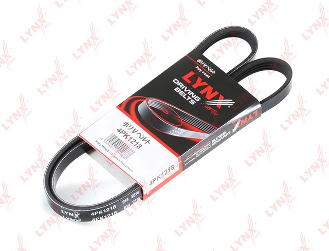 Приводной ремень поликлиновой LYNXauto для Audi A4 II (B6) 2000-2004. Артикул 4PK1218