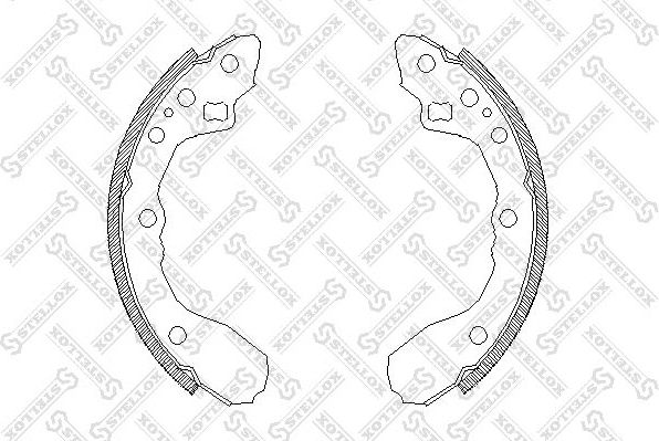 Тормозные колодки Stellox. Артикул 355 100-SX