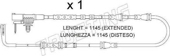 Датчик износа тормозных колодок  Trusting. Артикул SU.384