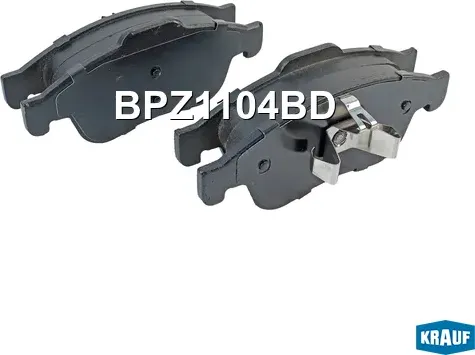 Колодки тормозные диск. передн. Krauf. Артикул BPZ1104BD