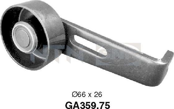 Натяжной ролик (натяжитель) приводного поликлинового ремня NTN / SNR для Peugeot 205 1990-1997. Артикул GA359.75