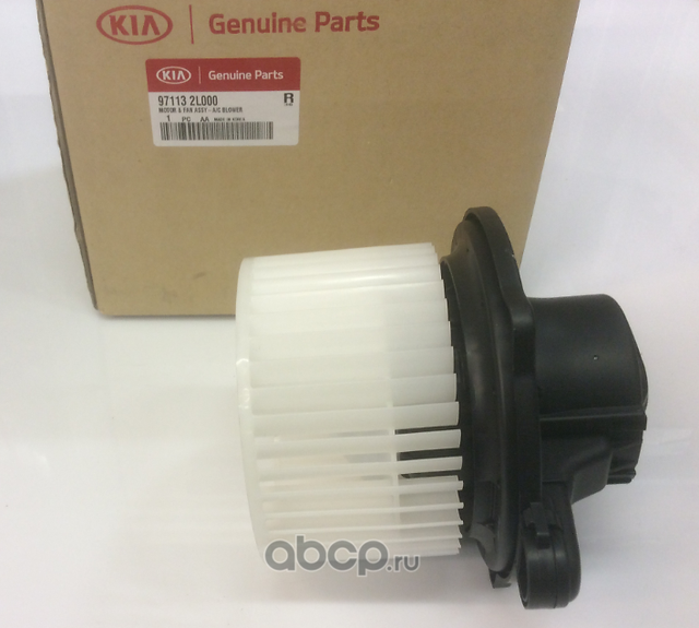 Мотор печки (электровентилятор отопителя) Hyundai / KIA. Артикул 971132L000