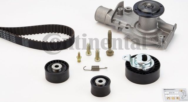 Помпа (водяной насос) с комплектом ремня ГРМ ContiTech для Ford Fiesta III 1992-1995. Артикул CT728WP1