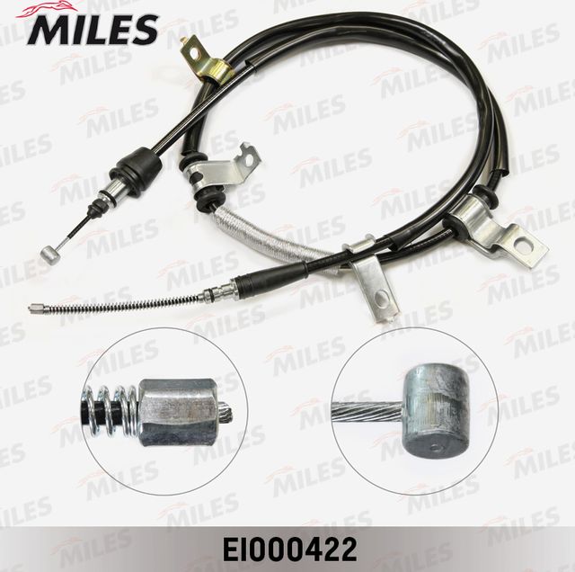 Трос ручника (тросик ручного тормоза) Miles. Артикул EI000422