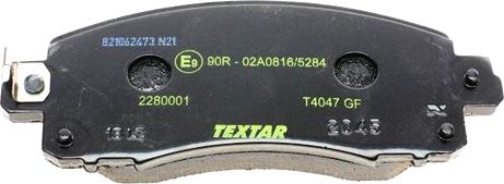 Тормозные колодки Textar. Артикул 2280001