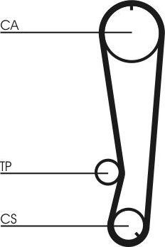 Ремень ГРМ с роликами (комплект) ContiTech для Daihatsu Gran Move 1997-2003. Артикул CT788K1