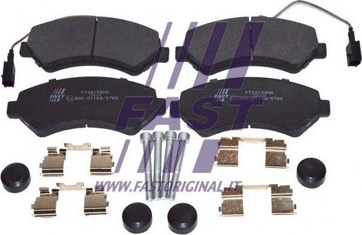 Тормозные колодки Fast передние для Fiat Ducato III 2006-2026. Артикул FT29158HD