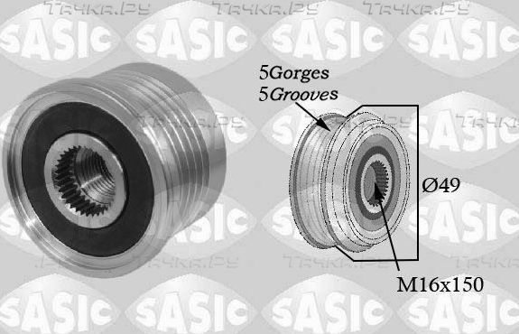 Шкив генератора Sasic для Renault Megane II 2002-2009. Артикул 1674005