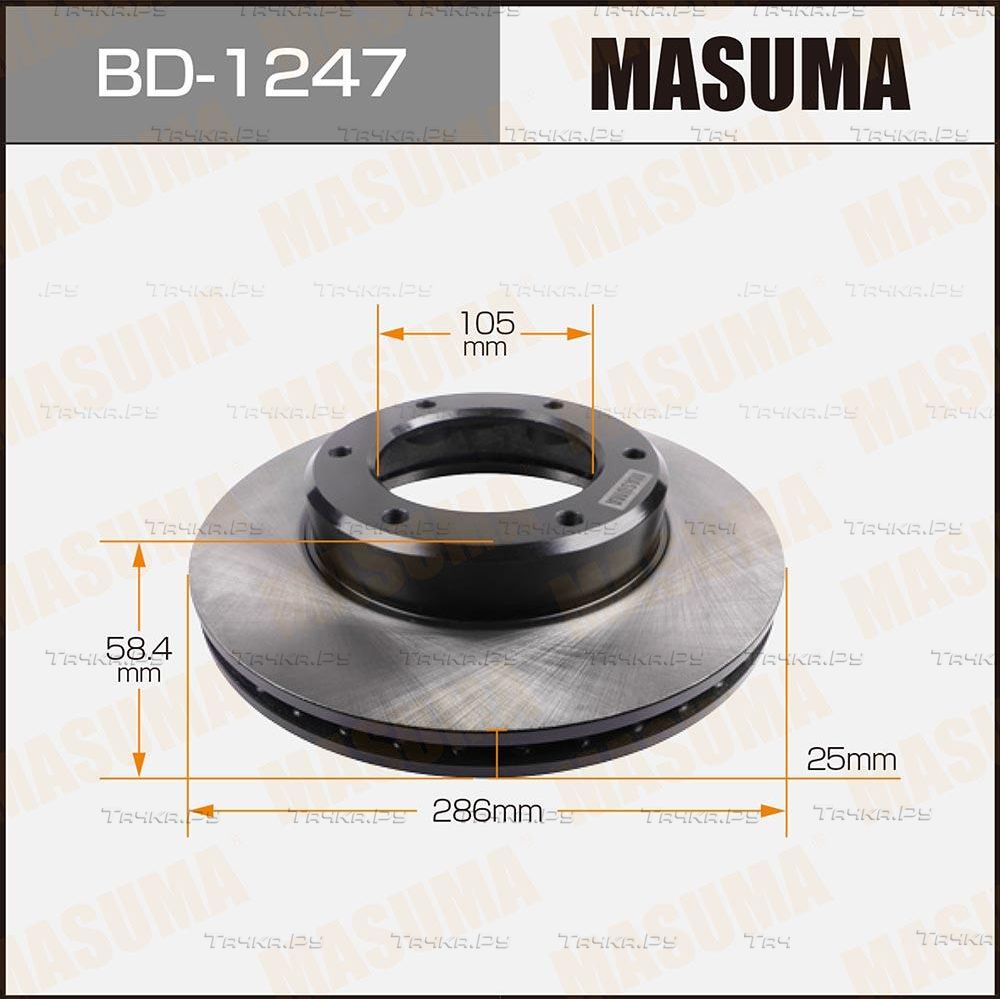 Тормозной диск Masuma. Артикул BD-1247