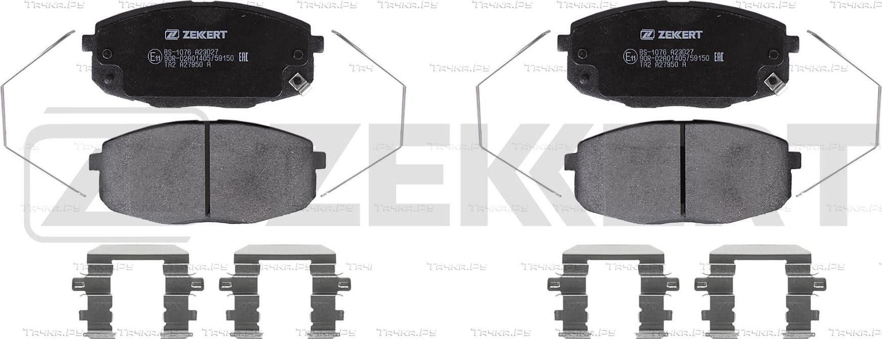 Тормозные колодки Zekkert передние для Hyundai Creta I 2016-2026. Артикул BS-1076