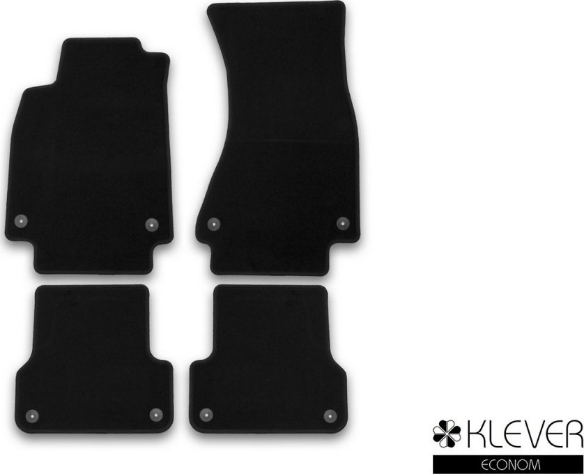 Коврики Klever Econom для салона Audi A6 C7 седан, универсал 2015-2018. Артикул KLEVER01042001200k