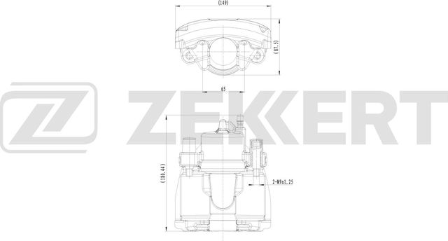 Тормозной суппорт Zekkert (Чугун) передний правый для Ford EcoSport I 2012-2026. Артикул BS-8315