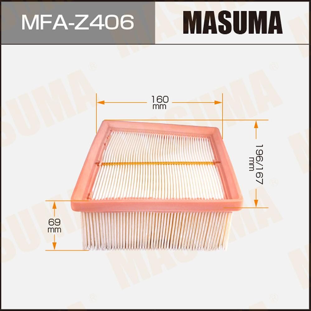 Воздушный фильтр Masuma. Артикул MFA-Z406