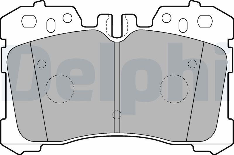 Тормозные колодки Delphi (Low-Metallic). Артикул LP2213