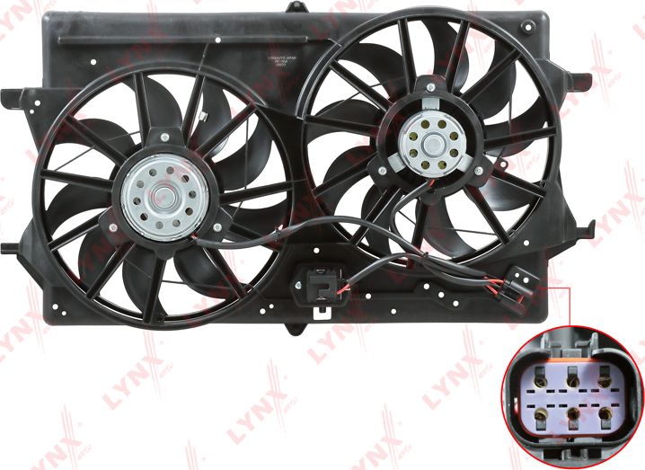 Вентилятор радиатора двигателя LYNXauto. Артикул RF-1654