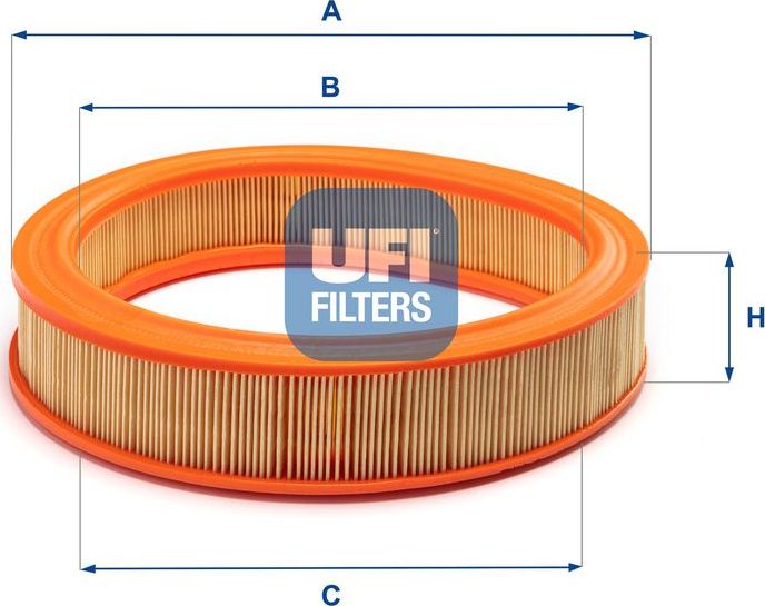 Воздушный фильтр UFI. Артикул 30.803.00