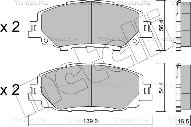 Тормозные колодки Metelli. Артикул 22-1235-0