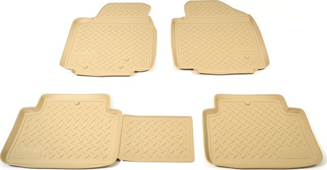Коврики Норпласт для салона Honda Pilot II 2008-2015 БЕЖЕВЫЕ. Артикул NPL-Po-30-51-B