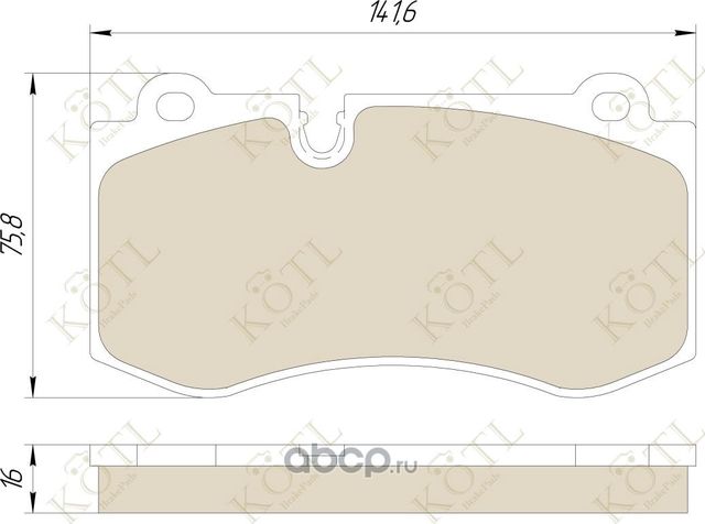 Колодки тормозные дисковые передние к-т MERCEDES W221/W211/C219/C216/R230 (Kotl) Kotl. Артикул 1733kt