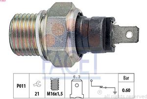 Датчик давления масла Facet Made in Italy - OE Equivalent для Citroen Saxo 1996-2004. Артикул 7.0021