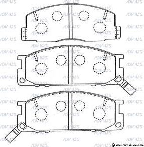 Тормозные колодки Advics. Артикул SN815P