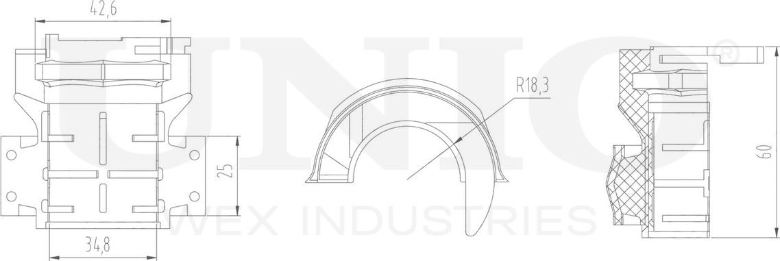 Втулка стабилизатора (Unio). Артикул RMP-10223
