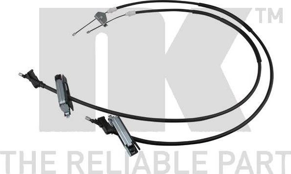 Трос ручника (тросик ручного тормоза) NK правый/левый для Ford Focus I 2001-2005. Артикул 9025139