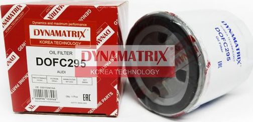 Масляный фильтр Dynamatrix для Skoda Roomster I 2006-2015. Артикул DOFC295