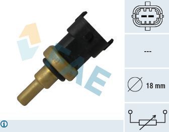 Датчик температуры охлаждающей жидкости FAE для Fiat 500 II 2009-2026. Артикул 33495