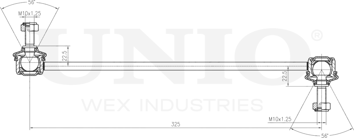 Тяга/стойка стабилизатора (Unio). Артикул SSP-50068