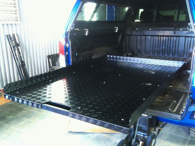 Платформа грузовая выкатная АВС-Дизайн для Toyota Tundra (полуторная кабина Double Cab) 2007-2025. Артикул ABC.TOTUN.CS.07