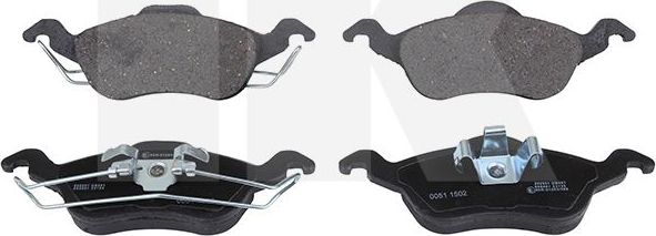 Тормозные колодки NK передние для Ford Focus I 1998-2005. Артикул 222551