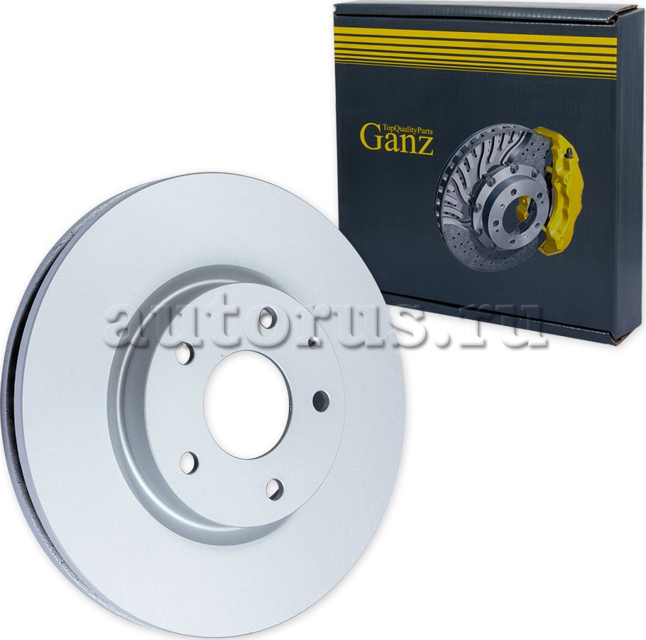 Диск тормозной передний с покрытием (Ganz). Артикул GIJ10131