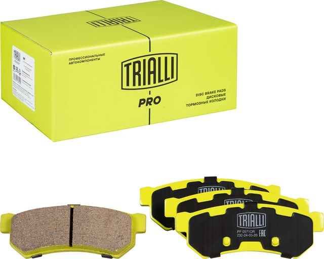 Тормозные колодки Trialli (Керамика). Артикул PF 0571CR