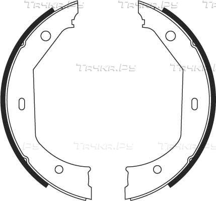 Тормозные колодки (стояночная тормозная система) TRW задние для BMW 1 I (E81/E82/E87/E88) 2005-2011. Артикул GS8656