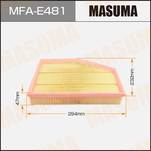 Воздушный фильтр Masuma. Артикул MFA-E481