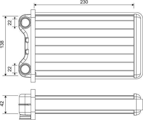 Радиатор отопителя (печки) Valeo для SEAT Exeo 2008-2013. Артикул 812255