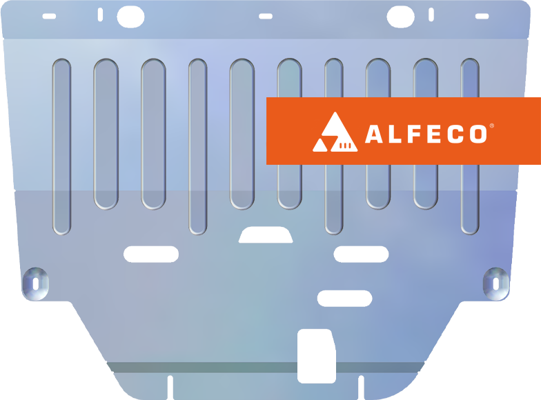 Защита алюминиевая Alfeco (4мм) для картера и КПП Chery Arrizo 8 2022-2026. Артикул ALF.02.31 AL4