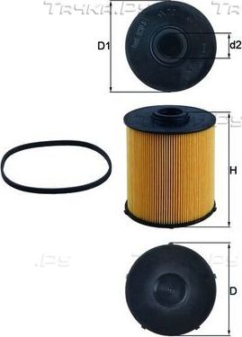 Топливный фильтр Mahle. Артикул KX 70D