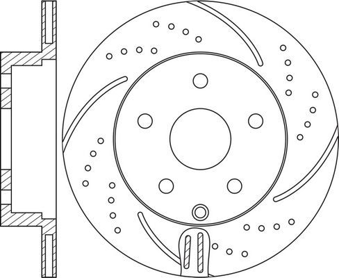 Тормозной диск NiBK. Артикул RN22001DSET