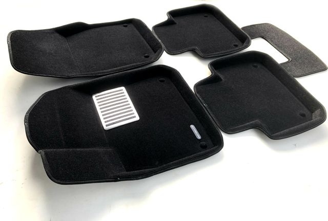 Коврики текстильные Euromat 3D Lux для салона Porsche Cayenne III (в т.ч. купе) 2018-2026. Артикул EM3D-004106