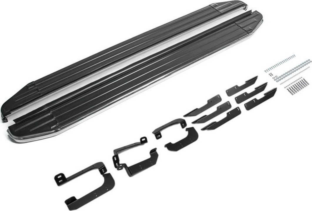 Пороги алюминиевые Rival Premium для Exeed LX 2022-2026. Артикул A180ALP.0905.2