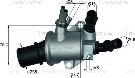 Термостат Mahle Behr для Fiat Grande Punto 2005-2012. Артикул TI 143 88