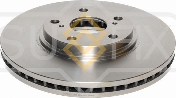 Диск тормозной передний (296x28) (Sufix). Артикул FX1817