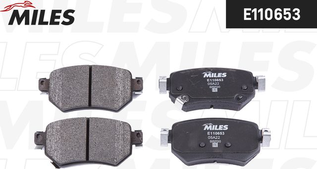 Тормозные колодки Miles (Semi-Metallic). Артикул E110653