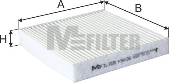 Салонный фильтр MFilter для Toyota Dyna U300 – U400  2006-2011. Артикул K 9126