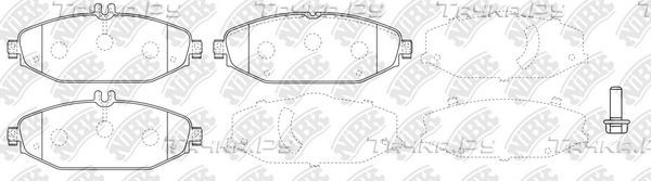 Тормозные колодки NiBK. Артикул PN0574W