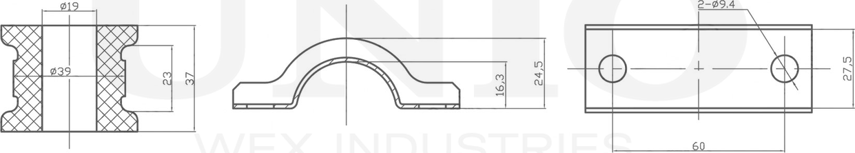 Втулка стабилизатора (Unio). Артикул RMP-10191